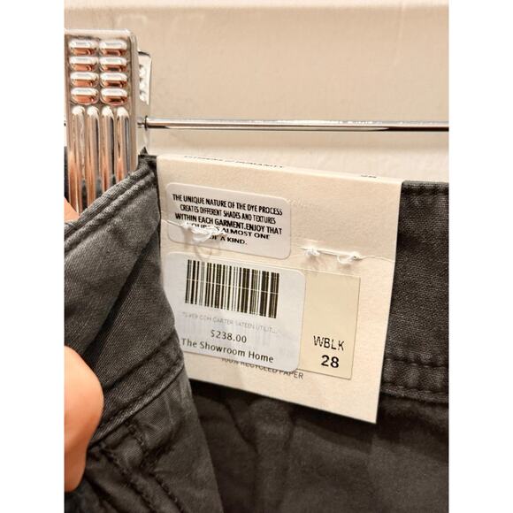 NWT Citizens of Humanity Carter Sateen Utility Ankle Jeans Washedblack Womens 28 - Picture 6 of 7